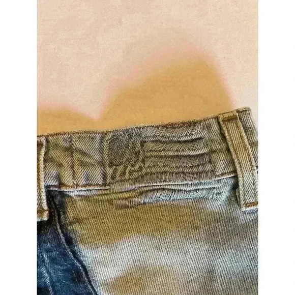 Revice Denim Butt Patch Star Straight Leg Jeans 27 High Rise Medium Wash USA - Picture 8 of 8